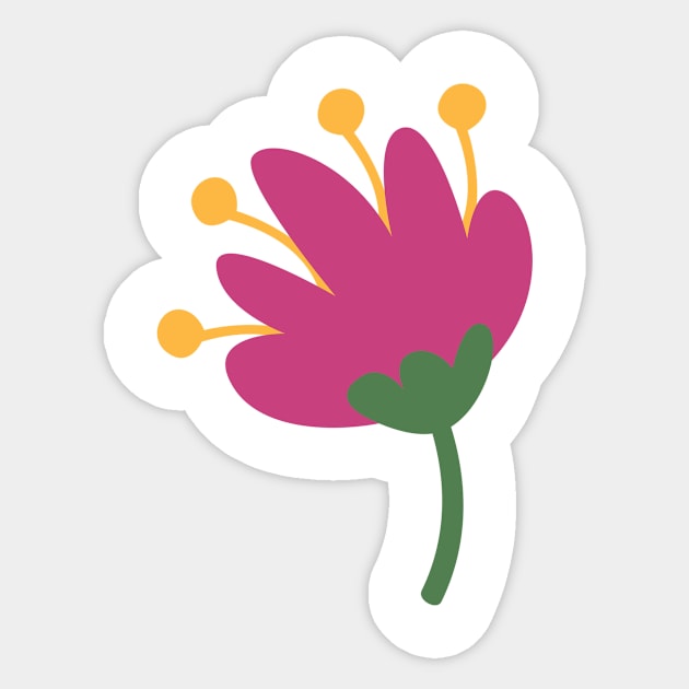 Flower Pink Sticker by Jackys Design Room